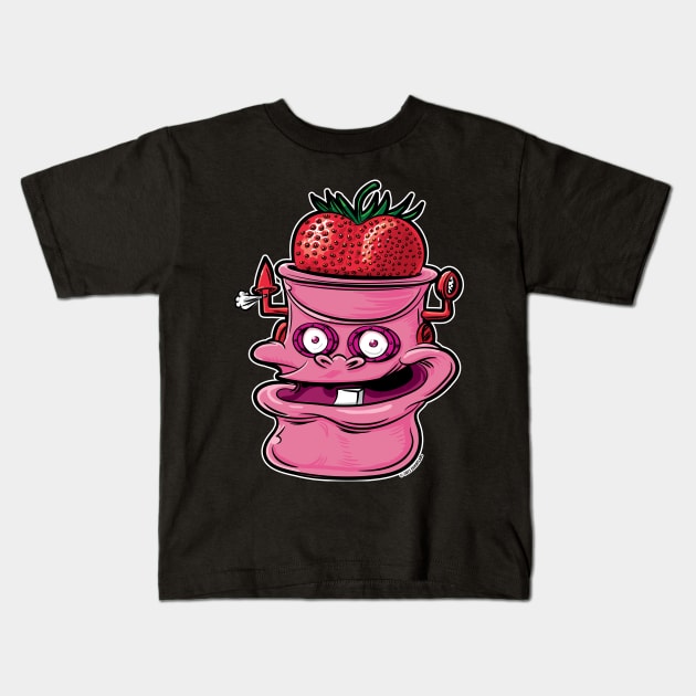 Franken Berry Head Kids T-Shirt by eShirtLabs